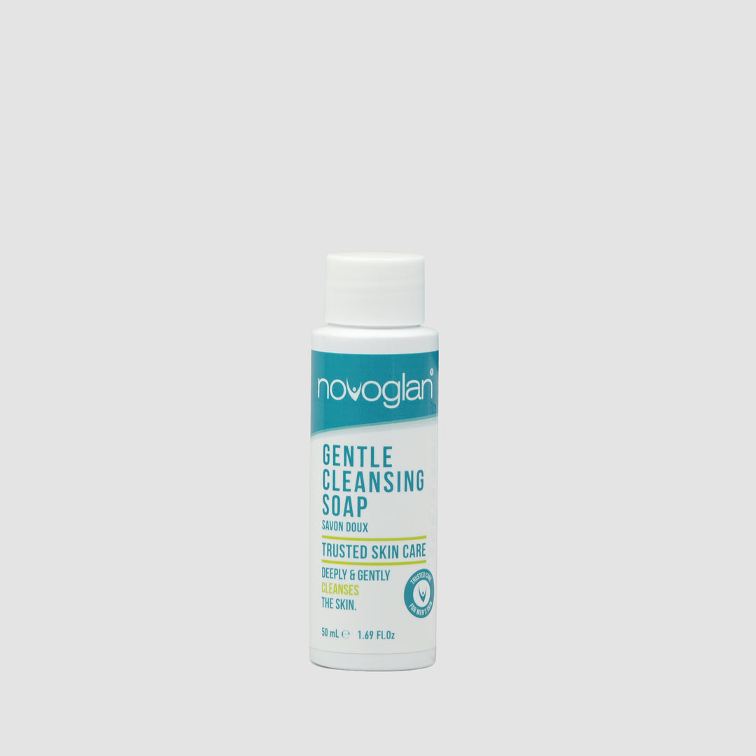Novoglan Gentle Cleansing Soap 50mL bottle